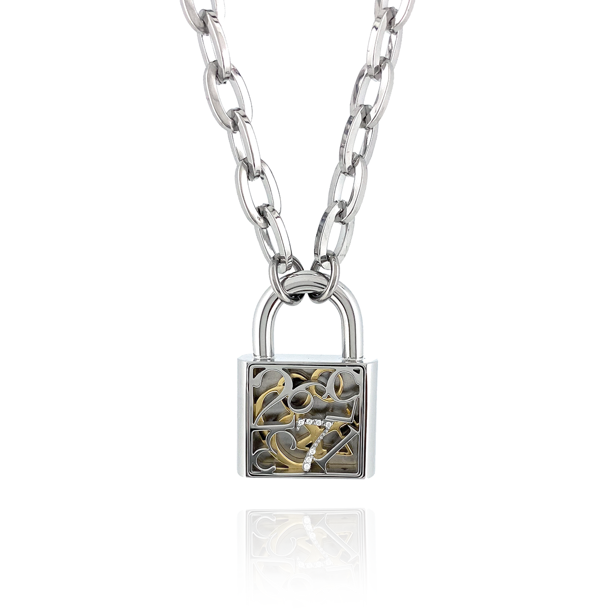ナンバーパドロックネックレス – bless-silver