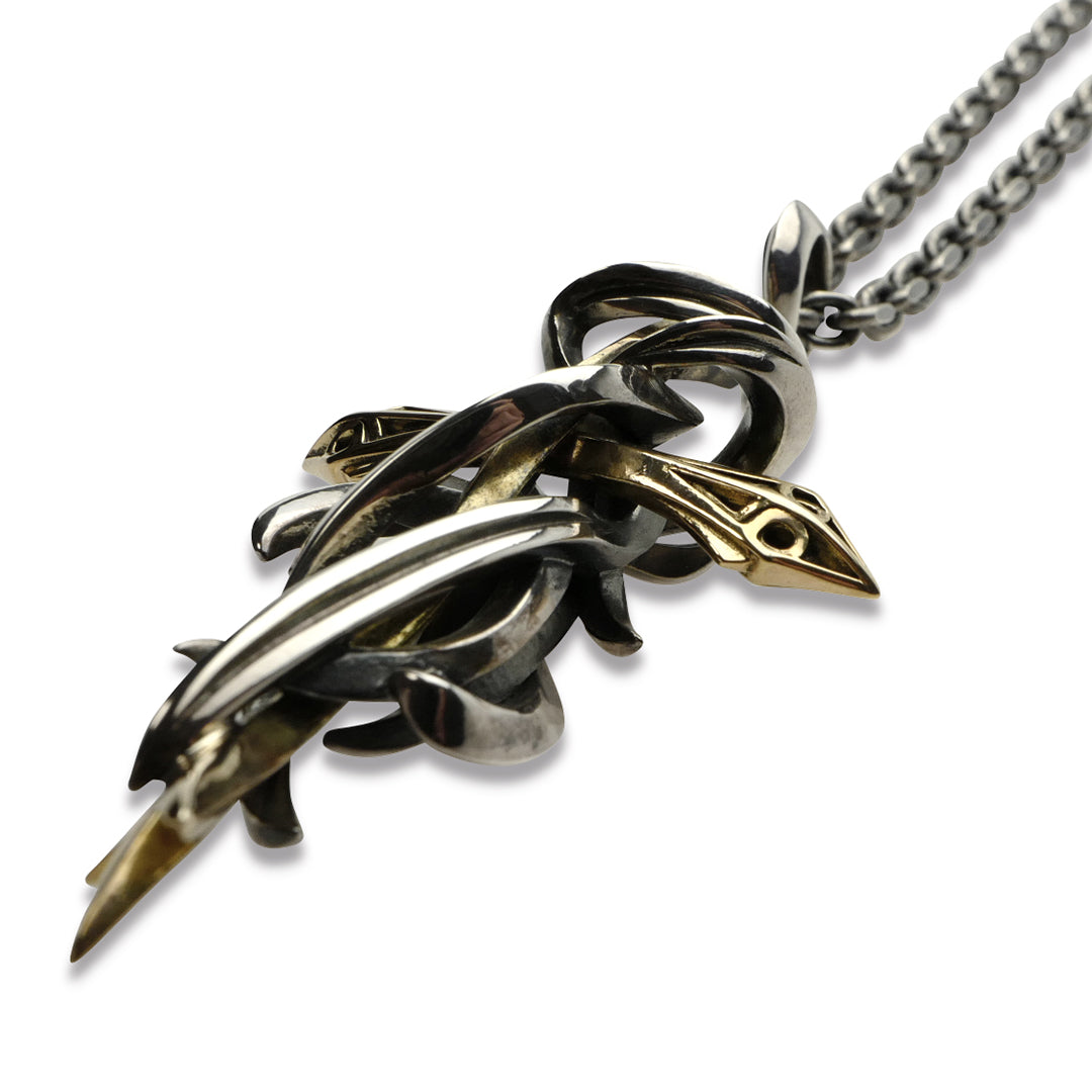 BLESS TENTACLES CROSS PENDANT Lアクセサリー - ネックレス